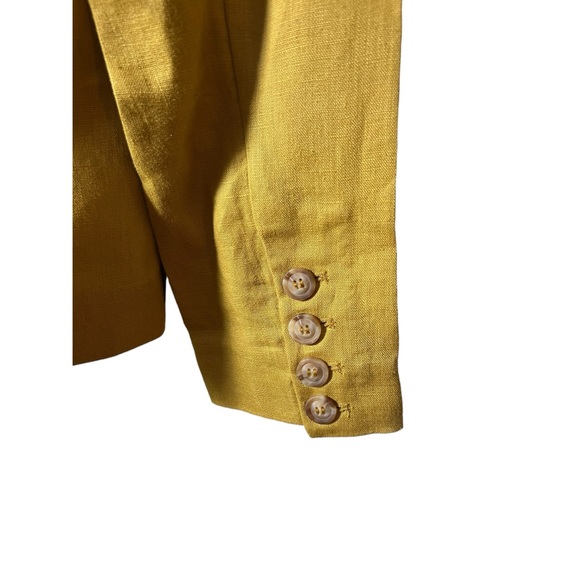 Heartloom Women’s 100% Linen Jacket Petite Small Lime Green NWOT Celsa Blazer - Picture 5 of 10
